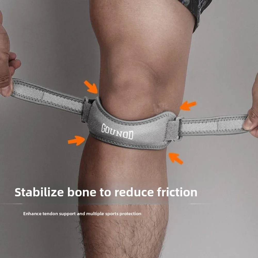 

Cushion Pressure Knee Pads Patella Strap Adjustable Breathable Knee Patella Support Pressurize Shock-absorbing Sport Knee Wrap