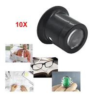 10X Eye Loupe Lens Monocular Magnifier Glass Portable Monocular Loupe Double Glass Magnifier Watch Jewelry Repair Tools