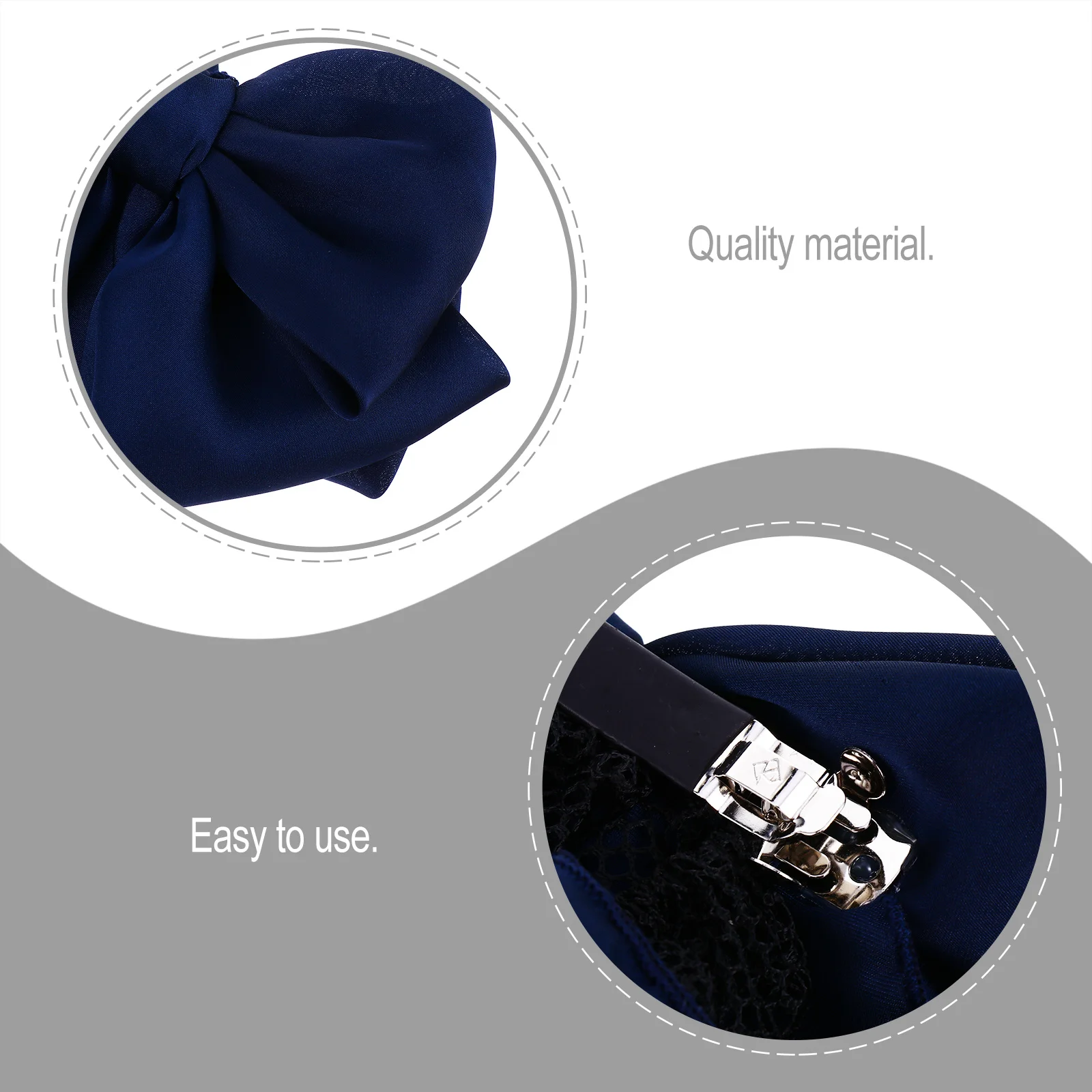 

Bowknot Hairnet Large Bow Net Barrette Stylish Hair Clip for Women Office Formal Dress Hair Decoration Bowknot Hairnet