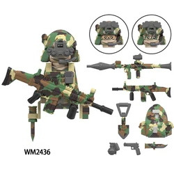Modern Wars City Ghost Commando Special Forces Army Soldier Figures Police Military Weapon Building Blocks Toy For Children Gift