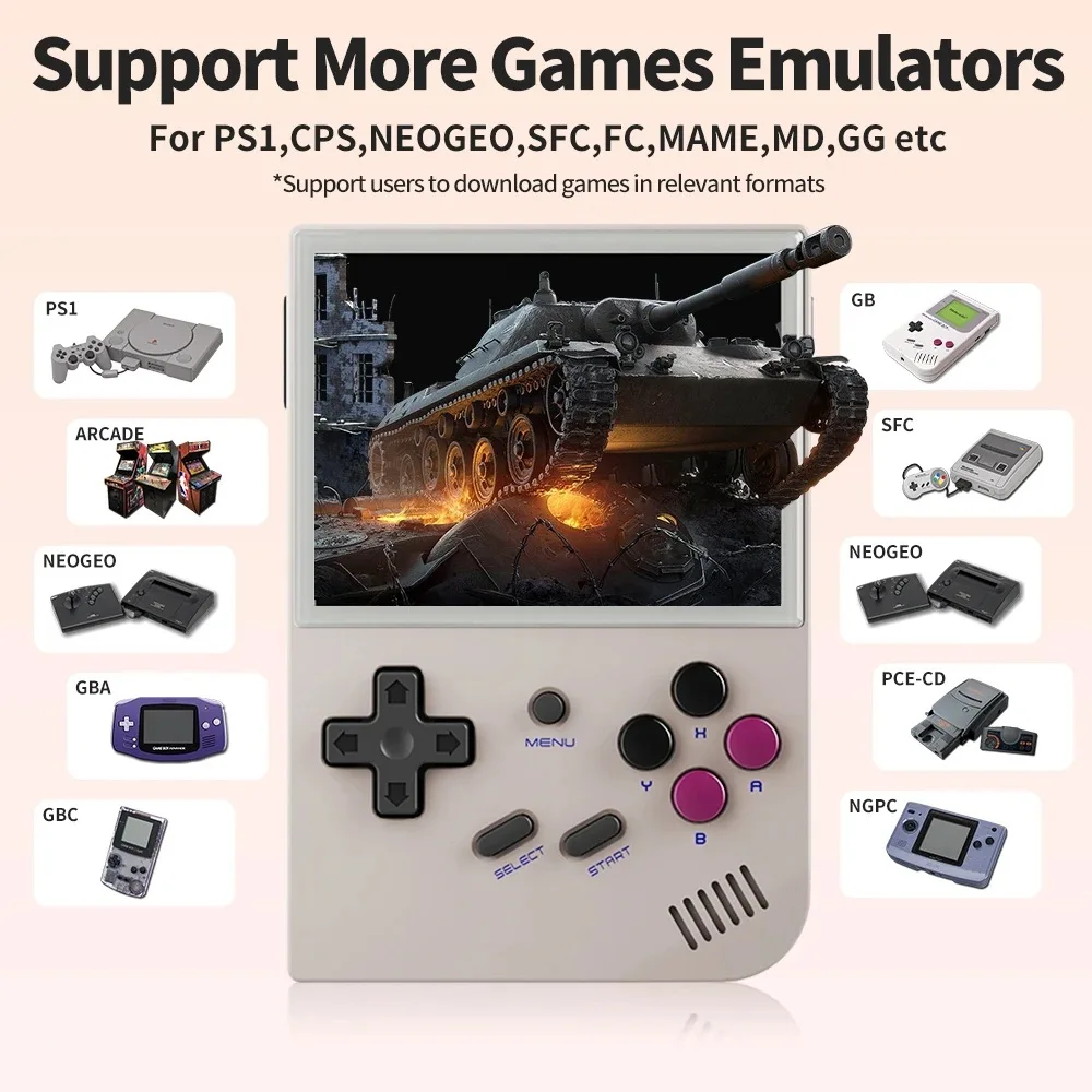 

Rocker Game Console Portable Mini Arcade RPG Role-playing Retro GBA Handheld Game Console Linux System