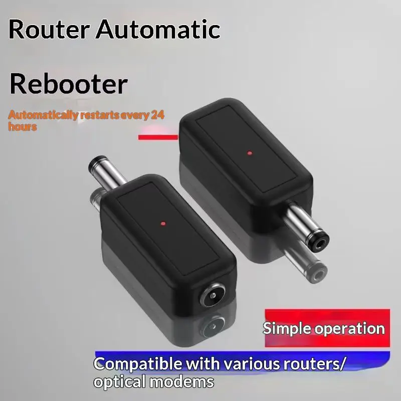 1/3/5Pcs DC Auto Reboot Cable 5V-24V 24H Automatic Power Off Reset Tool 5.5x2.1mm For WiFi Router Modem