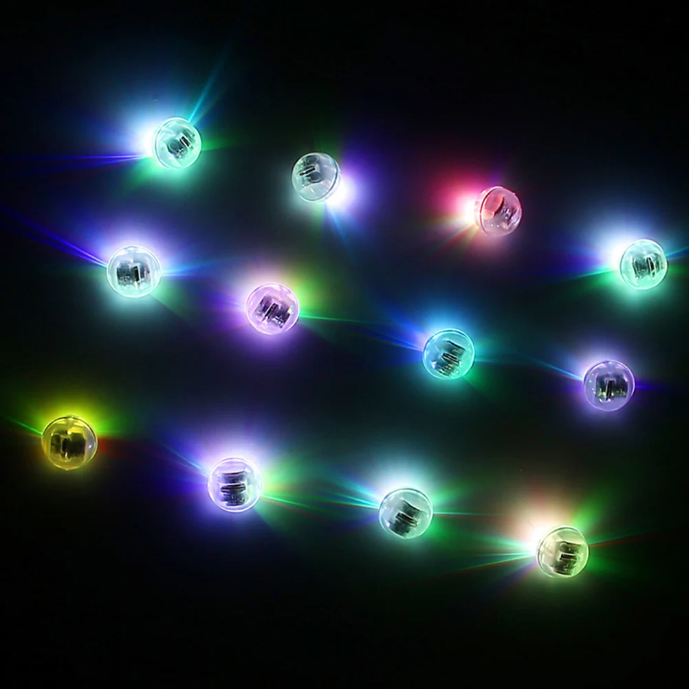 

20 Pcs LED Lights Mini Decorative Lamps for Party Wedding Night Vase White Plastic Bright LED