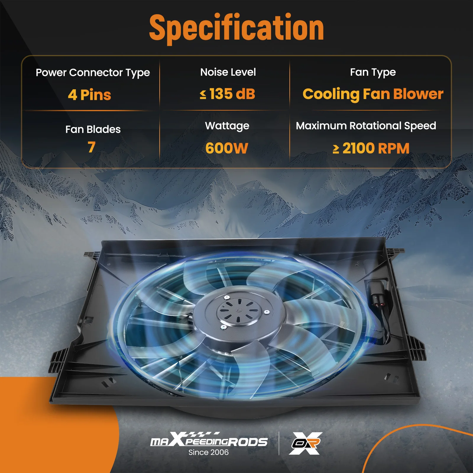 Conjunto de ventilador de refrigeración del radiador 850W para Mercedes W163 ML55 AMG 2000-2002 2003 A 1635000293   A 1635000393