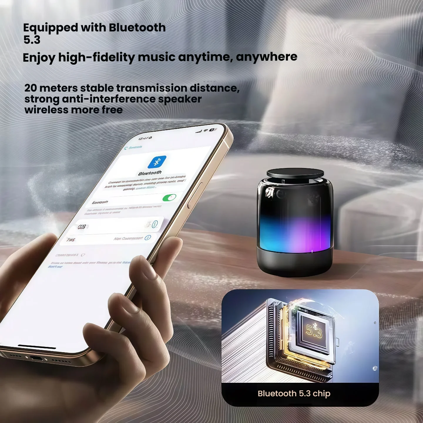 

Регулируемая магнитная подставка для телефона с динамиком, ночник, портативный многофункциональный