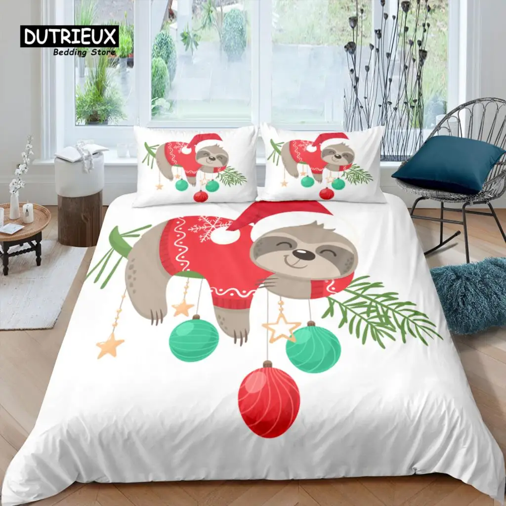 

Home Living Luxury 3D Sloth Bedding Set Duvet Cover Pillowcase Kids Bedding Set Queen and King EU/US/AU/UK Size