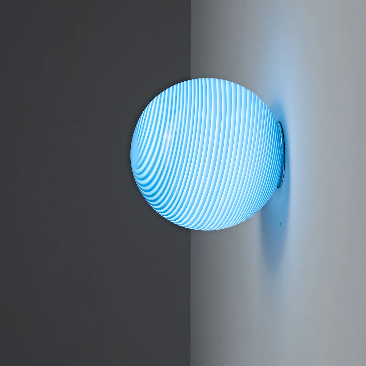 

Bauhaus Beige Yellow Blue Pink Glass Wall Lamps Concealed Base Round Ball Wall Light for Bedroom Bedside Living Room Porch Decor