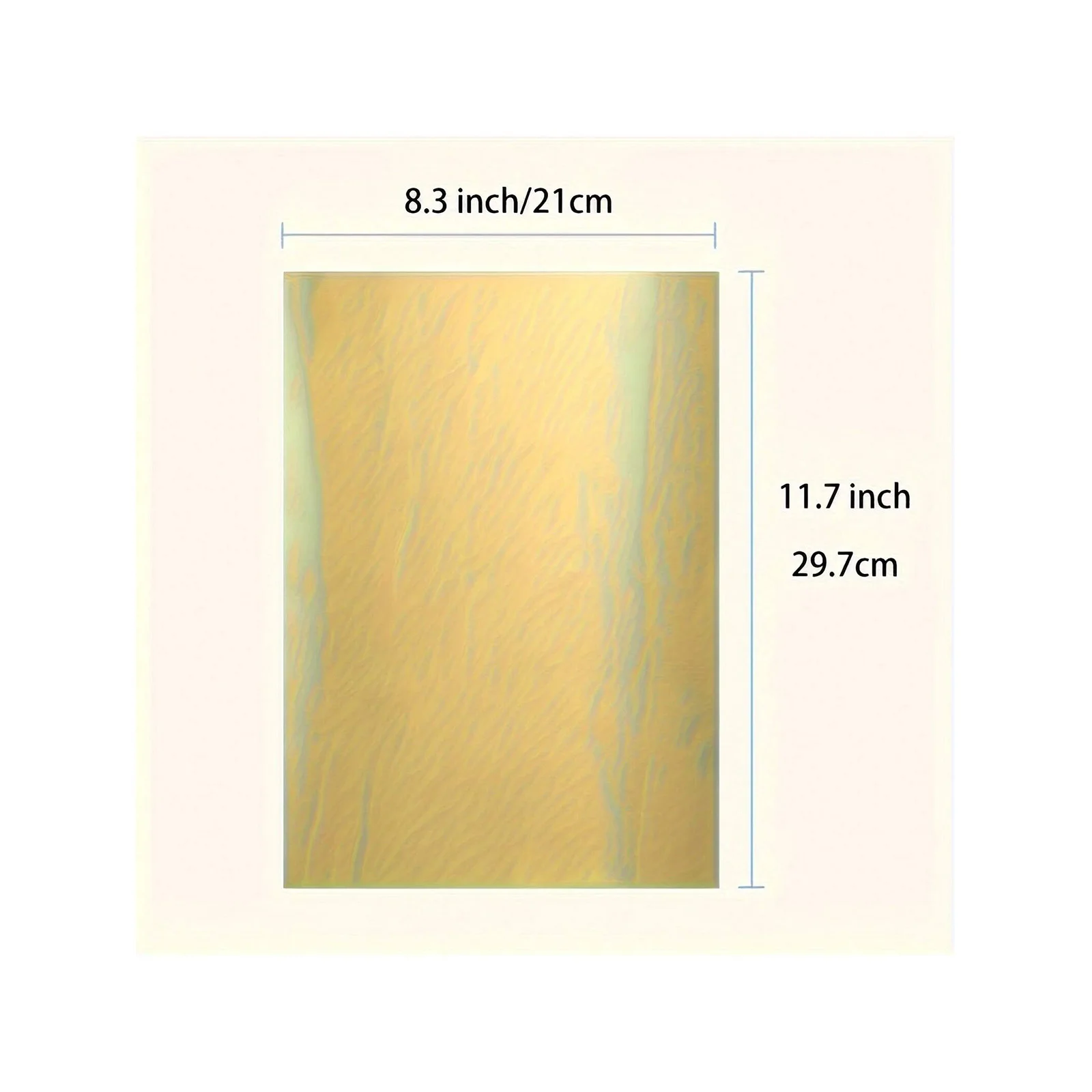 11.7 x8.3 Inches Gold Vinyl Sticker Paper Printable Stickers for Inket Printer, 20 Sheets