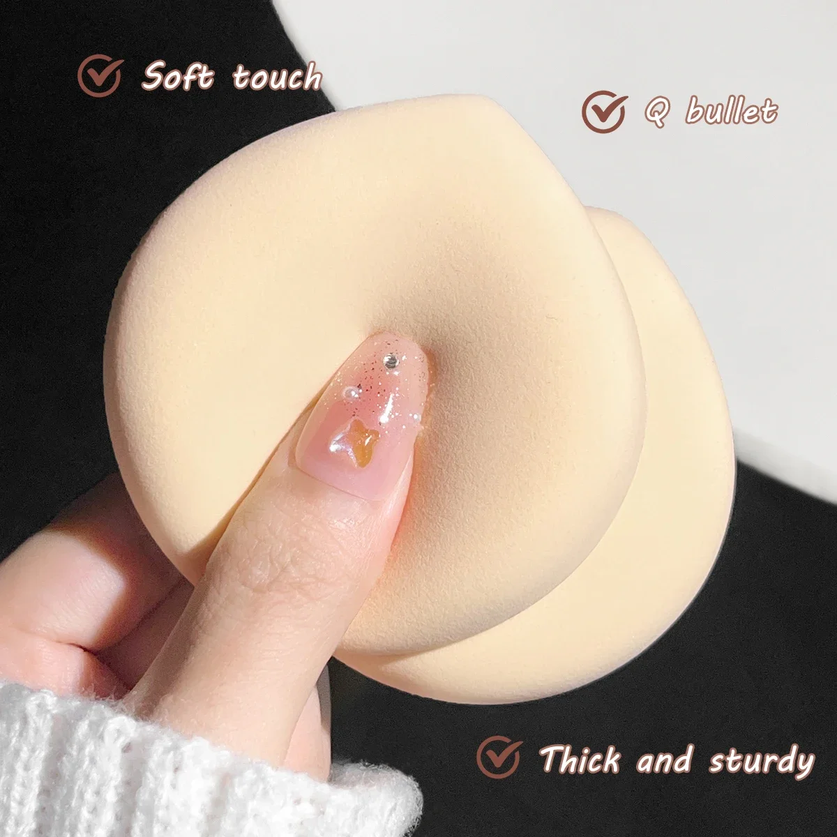 Droge en natte make-up bladerdeegspons zachte Koreaanse stijl schattige elastische marshmallow zacht kussen make-up foundation set