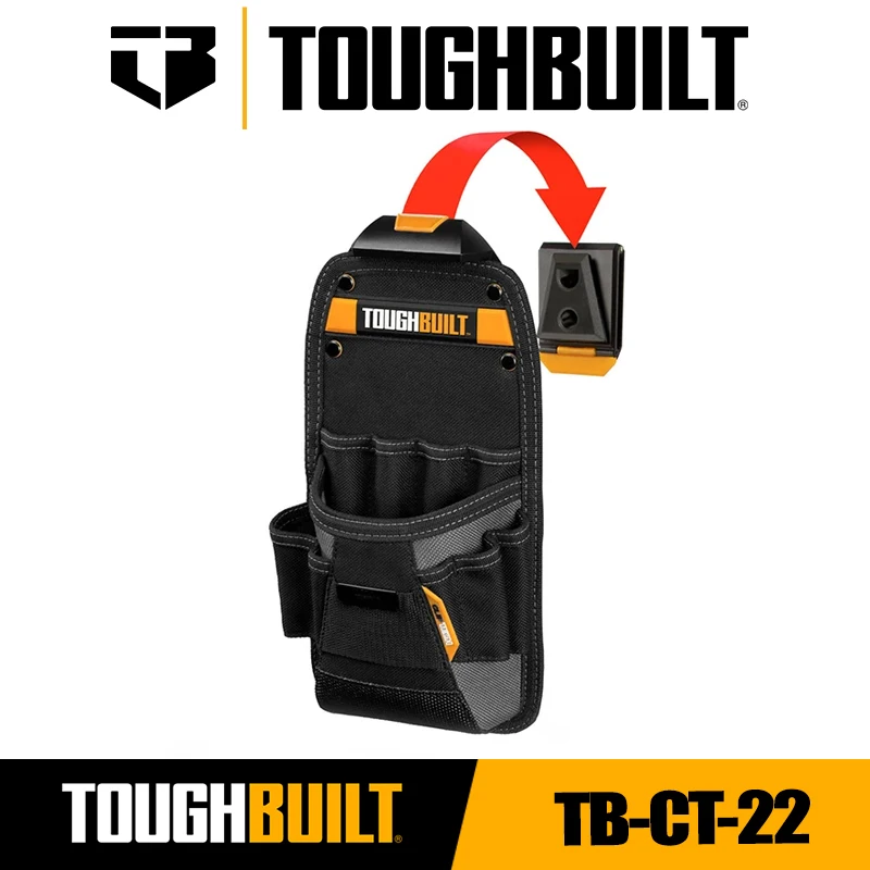 TOUGHBUILT TB-CT-22 Technician Pouch Small Mechanic's Tool Belt Pouch Organizer Tool Bag Tool Accessories Toughbuilt Pouch