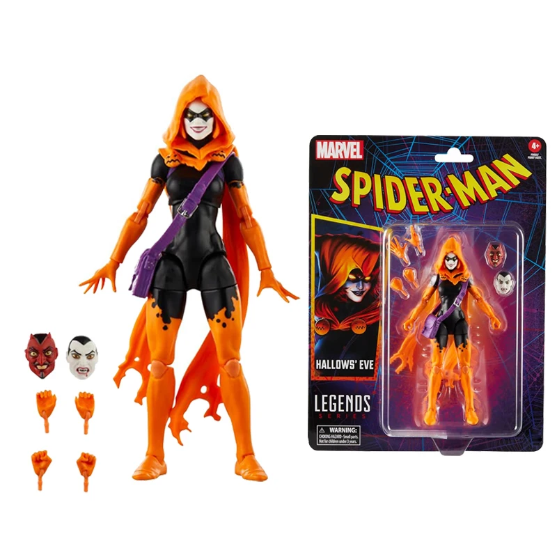 

Marvel Legends Series Hallows' Eve: Spider-Man Comics Collectible Deluxe 6-Inch Action Figure Model Doll Digital Garage Kit