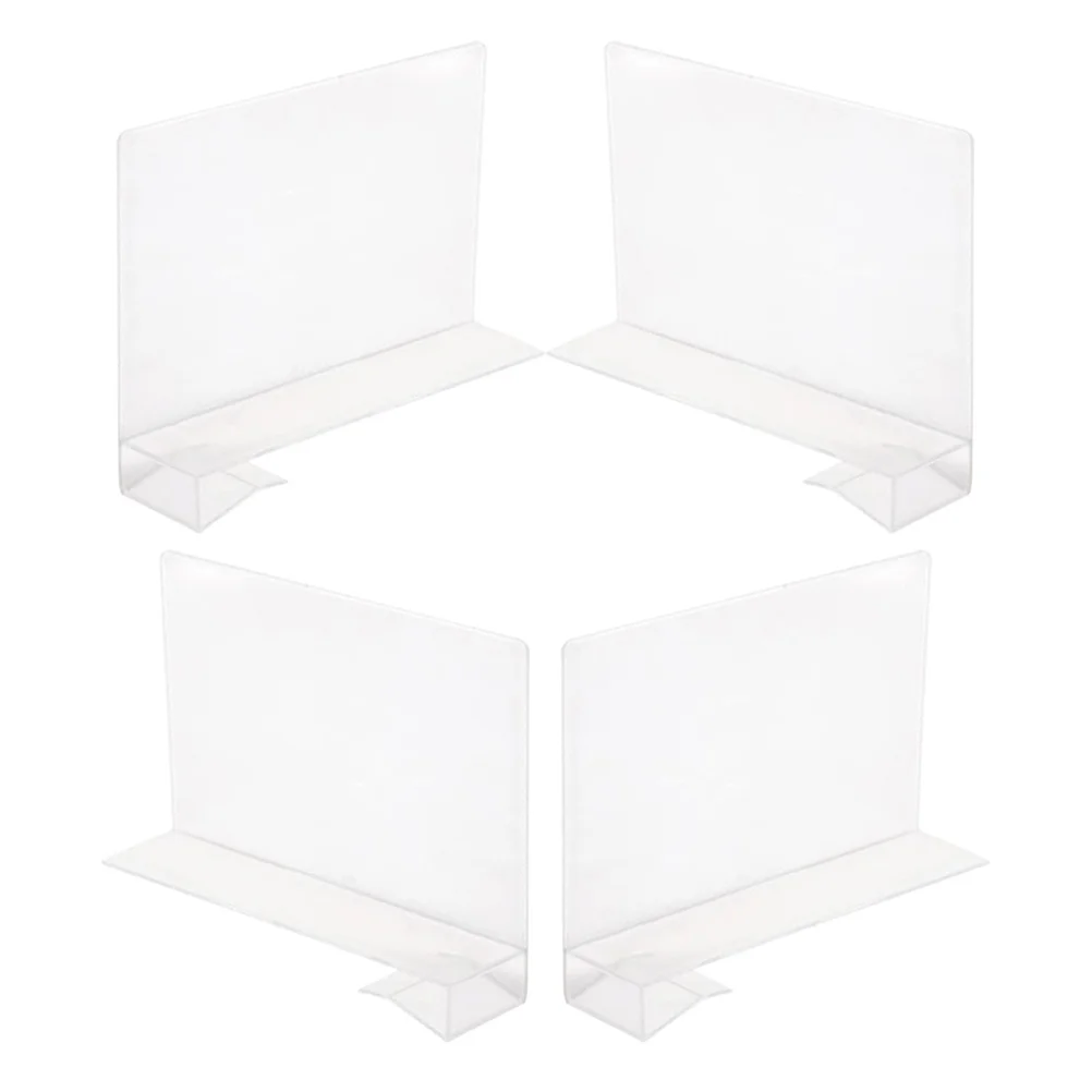 

4 Pcs Partition Plate Drawer Dividers for Clothes Shelving Separators Organizer Plastic Storage Box Shelf