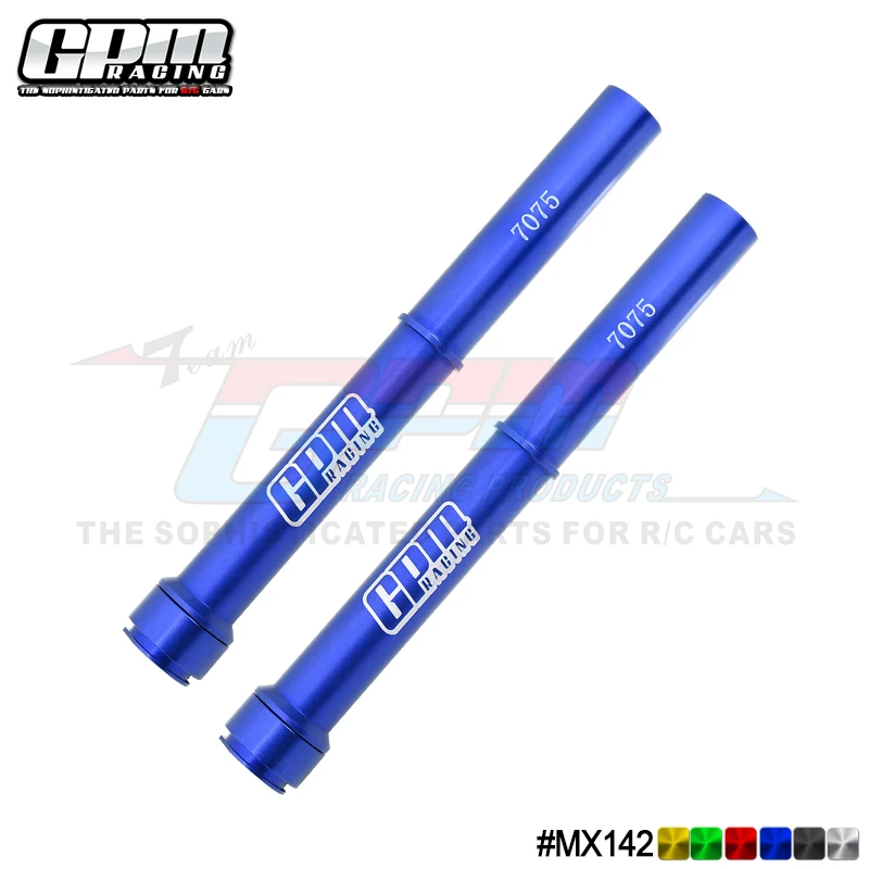 Conjunto de tubo de garfo de liga GPM 7075 para motocicleta LOSI 1/4 Promoto MX