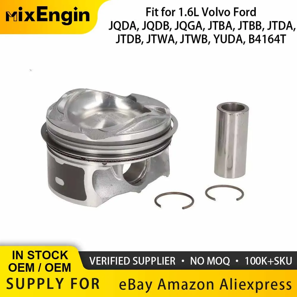 Engine Parts 4x Piston Ring Sets 79mm Fit 1.6 L B4164T For FORD C-Max FOCUS III Volvo T2 T3 T4 S60 S80 V40 V60 V70 1.6L Gas