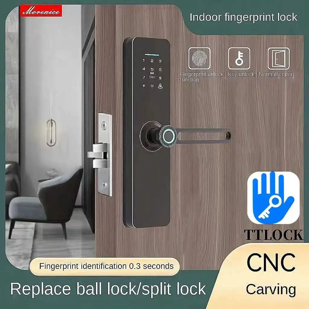 TTLOCK With Biometric Fingerprint/IC Card/Password/Key Unlock/Temporary Passwor/USB Emergency