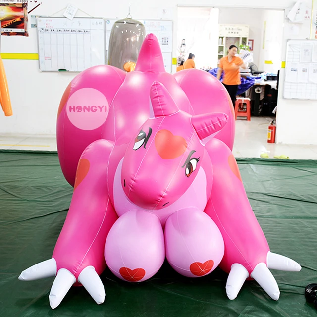 Hongyi Factory Inflatable Cartoon Toys Pink Inflatable Sexy Puppet Dragon -  AliExpress