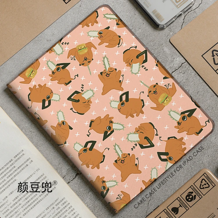 

Chainsaw Man Denji Pochita Anime For iPad Air 45 Mini 5 6 Case Luxury Silicone For Pro 12.9 11 For iPad 10th Protective Air 13