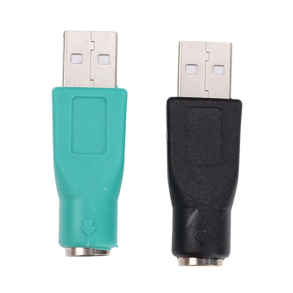 100pcs USB 2.0 Male to 6P Female Adapter Converter For PS2 PS/2 PC Computer Laptop Keyboard Mouse Connector