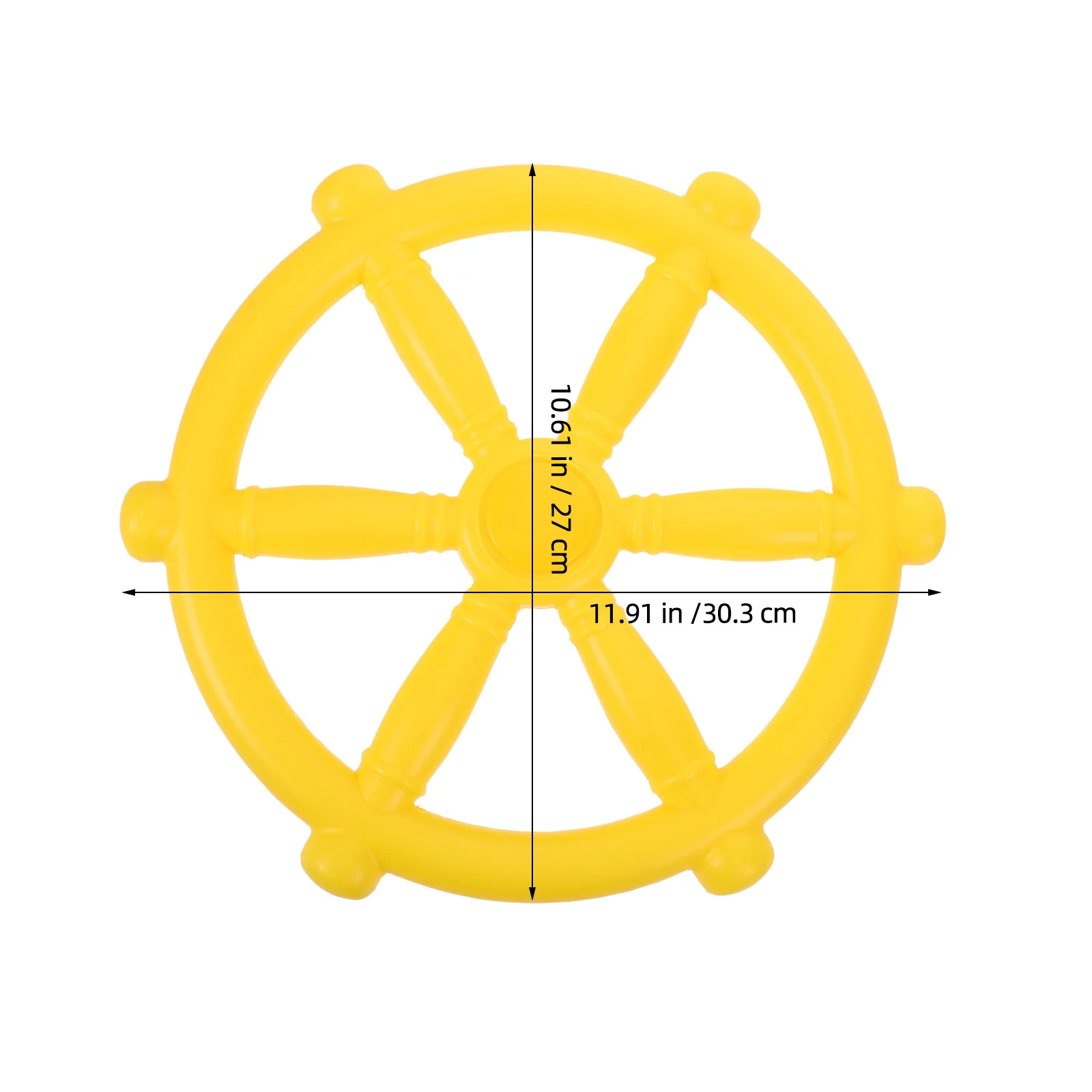 1Set Pirate Ship Steering Wheel Plastic Realistic Driving Experience Outdoor Playhouse Treehouse Swing Set Backyard Playground