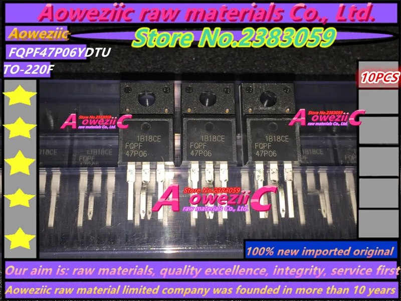 aoweziic-100-新しい輸入オリジナル-fqpf47p06ydtu-fqp47p06-47p06-to-220f-fet-60v-30a