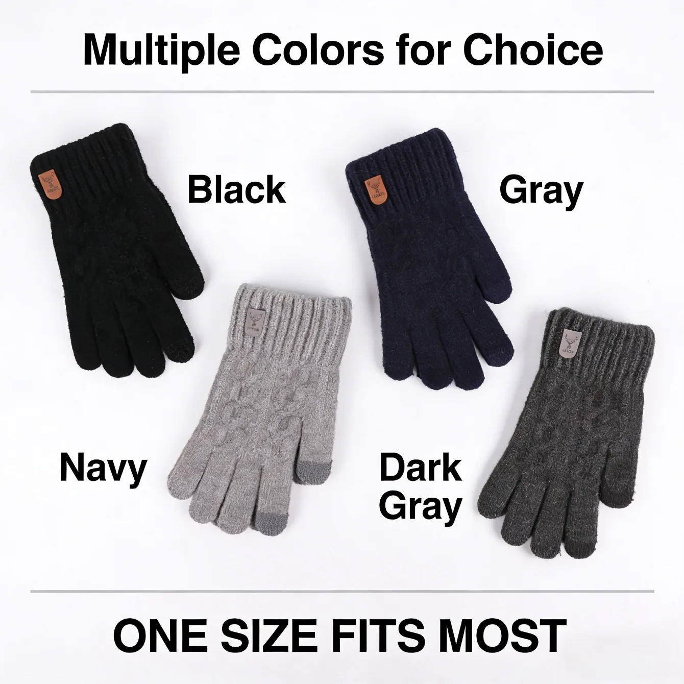 

Ветрозащитные велосипедные перчатки на флисовой подкладке, однотонные вязаные унисекс, осенне-зимние, с сенсорным экраном, противоскользящие и износостойкие