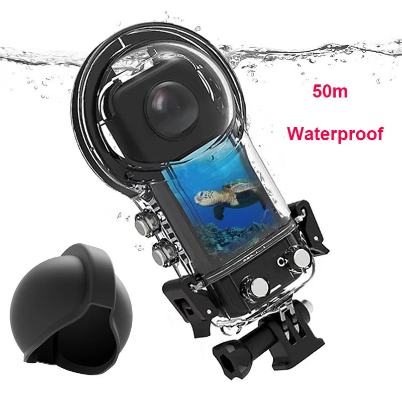 

50M Waterproof Case For Insta360 ONE X3 Underwater Protect Box Diving Shell Protector Frame for Insta 360 X3 Camera Case Cover