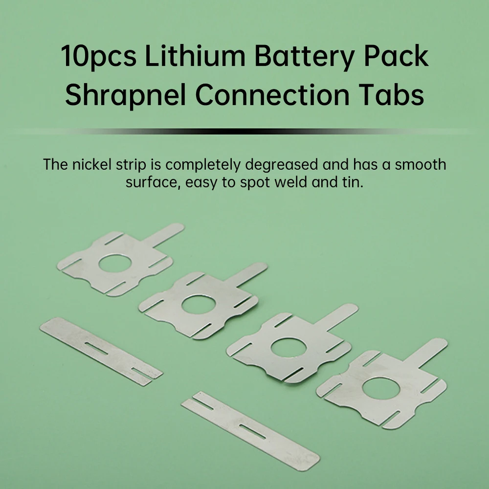 30Pcs Steel Strip Nickel Strip Connection For Battery Combination Hollow Nickel Sheet Nickel-plated Steel Accessories