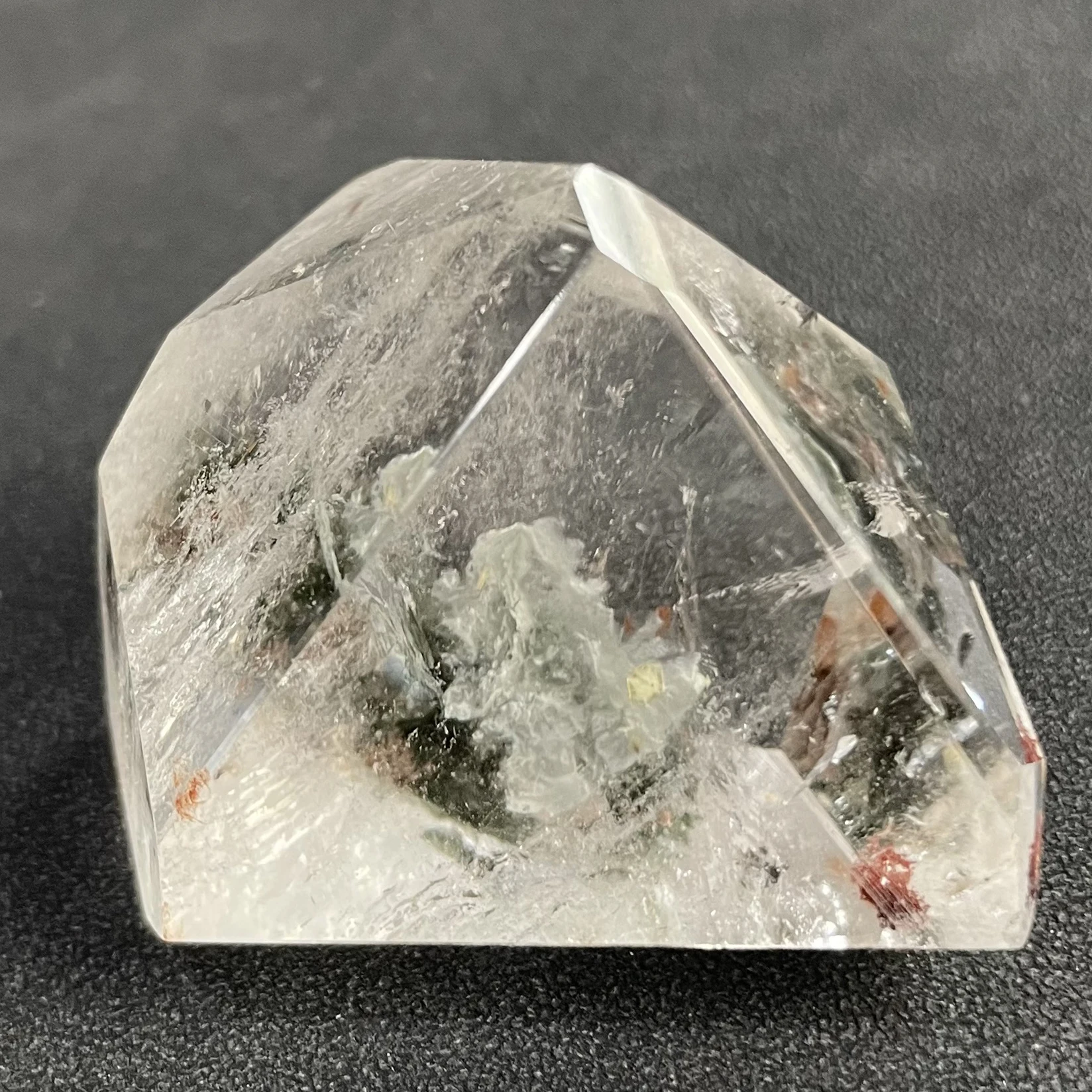 69g Natural Minerals Stone Green Phantom Crystal FreeForm Polished Quartz Polyhedron Reiki Healing Gift Home Decor Y748