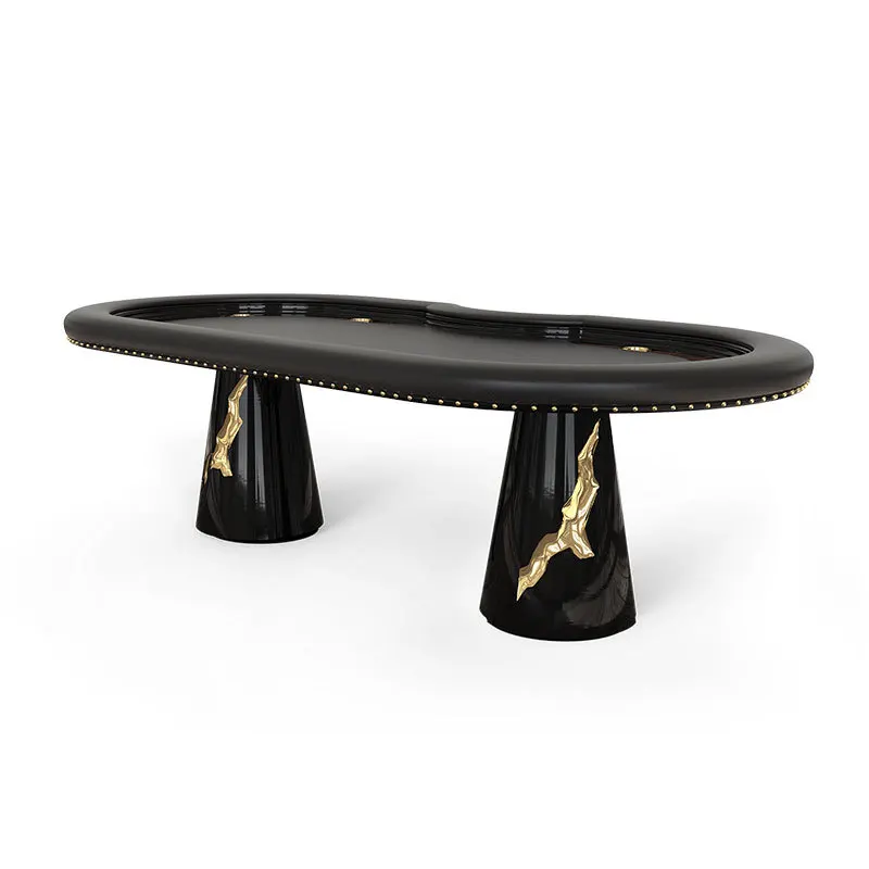 Light luxury solid wood table Italian design villa luxury high-end club art game chess table