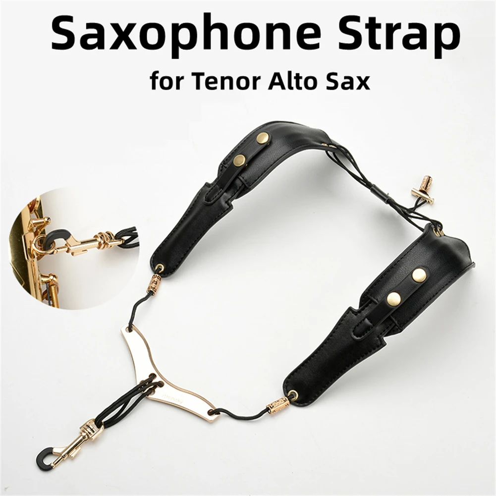 Shoulder Straps Saxophone Strap Adjustable Length Avoid Neck Problems For Sax Players Lovers Security And Stability Brand New