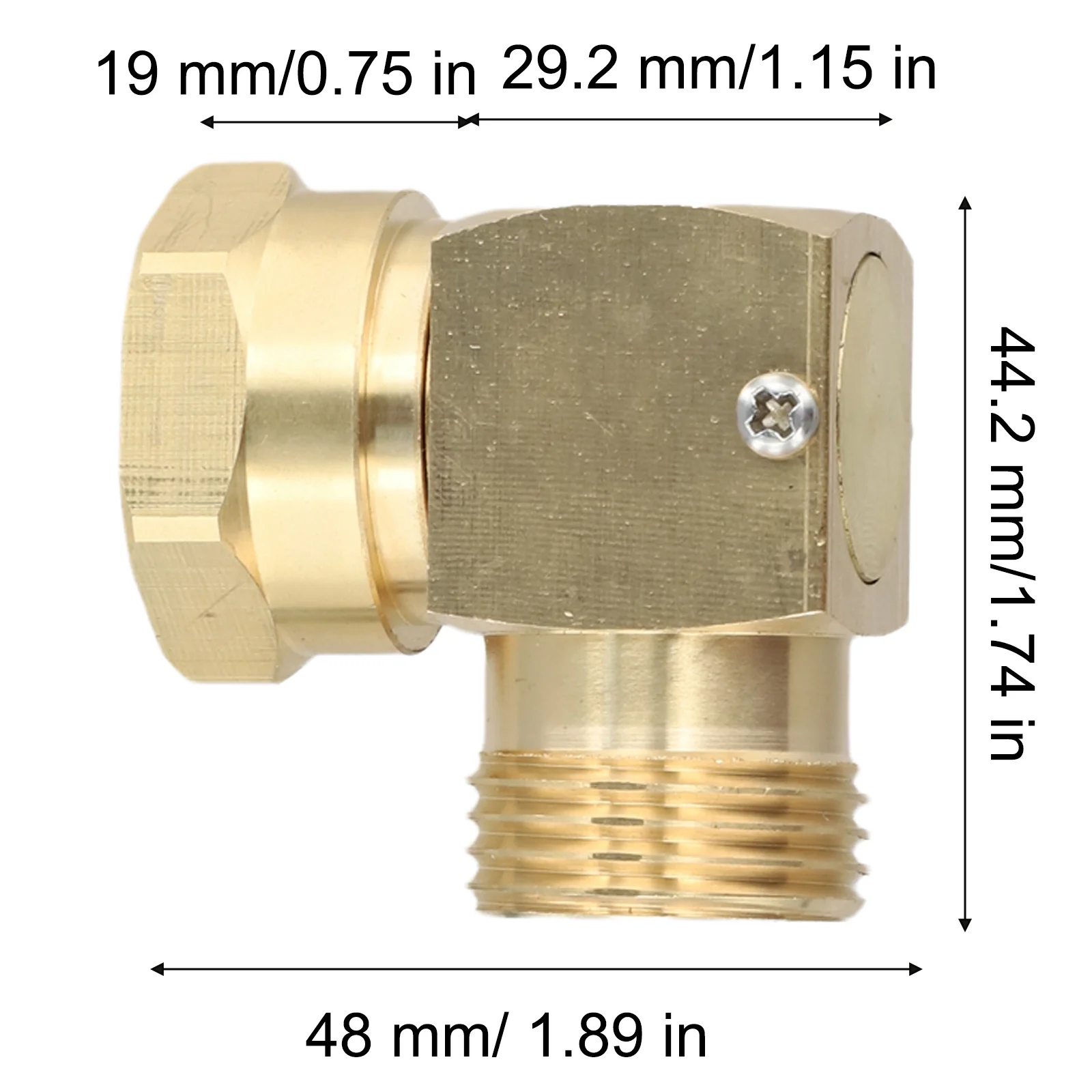 For Garden Hoses 180 Swivel Connector Garden Hose Connector Garden 3 4 Inch GHT Thread Fits Standard Garden Hoses
