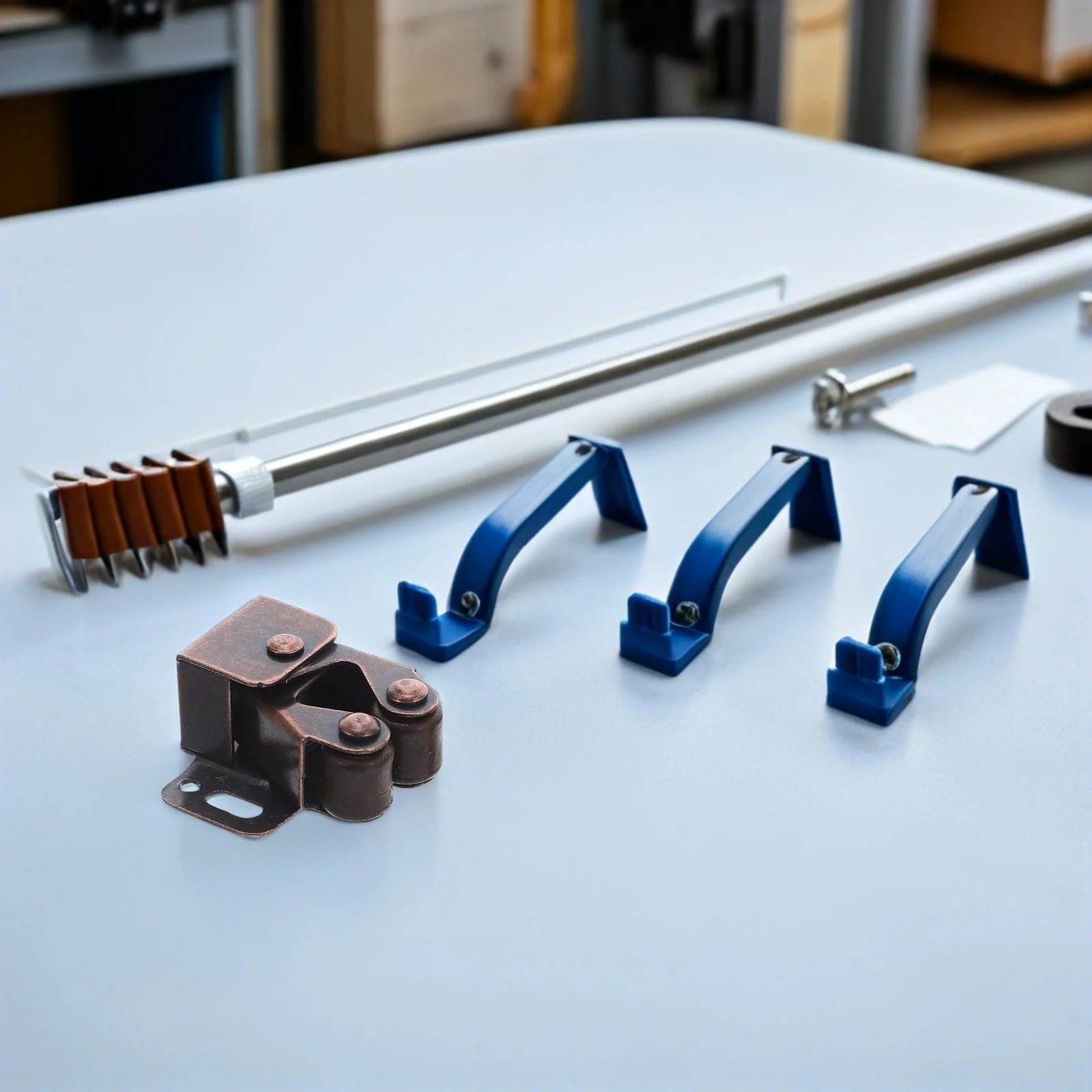 

12 комплектов, роликовая защелка для двери шкафа, двойная шариковая защелка, подпружиненная для шкафа, шкафа, мебельной фурнитуры