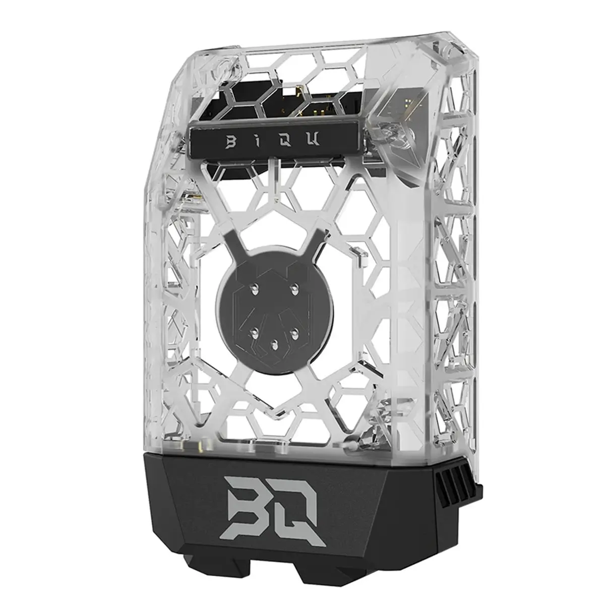 A26Z  Panda Jetpack V2 Hollow Design 360° Cooling Multi-Color Lighting Front Cover Upgrade for P1/X1 Clear