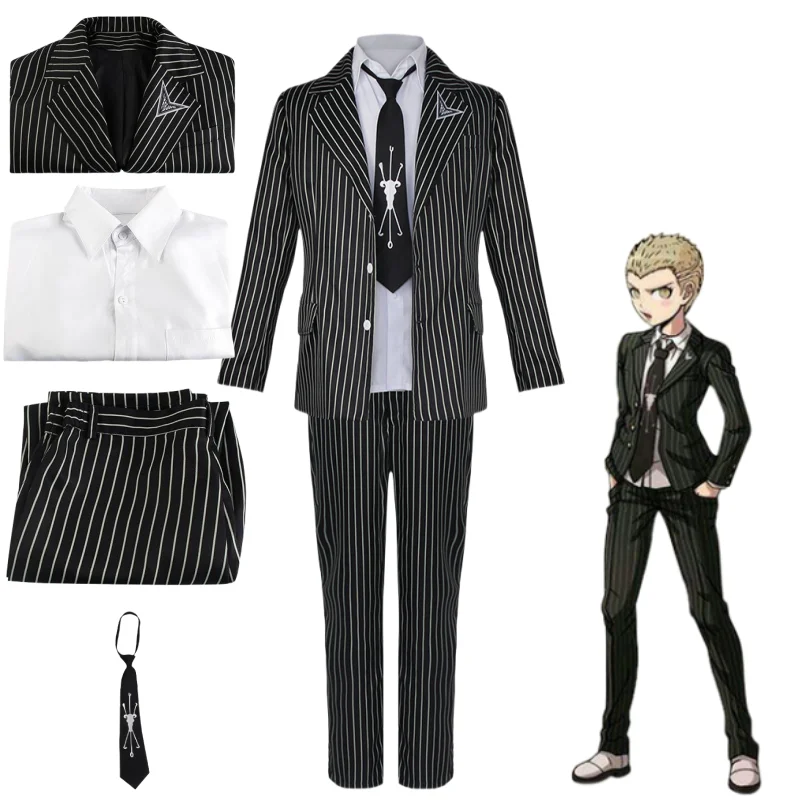 

Anime Super Danganronpa 2 Kuzuryuu Fuyuhiko Cosplay Costume Suit Uniform Coat Shirt Pants Tie Comic-Con Carnival Party Clothing