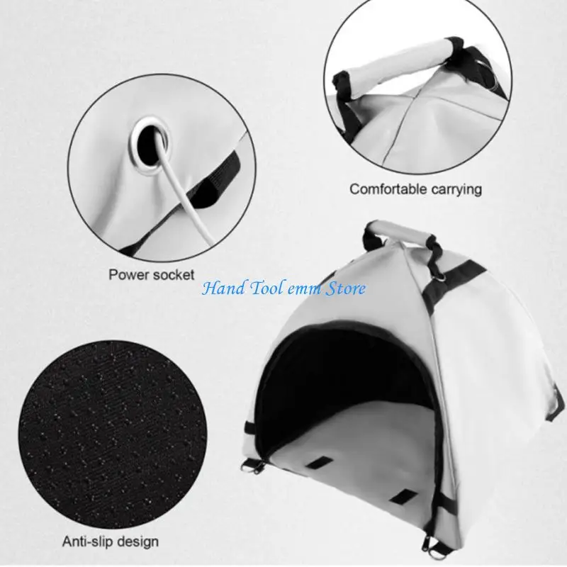 H37F Lightweight Laptop Sunshades Storage Cover With Foldable Design For Outdoor Work And Camping