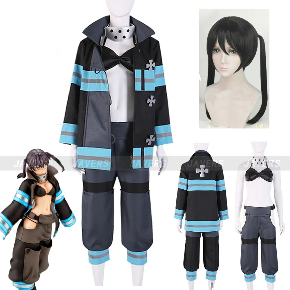 

Fire Force Tamaki Kotatsu Cosplay Anime Enn Enn No Shouboutai Costume Shinra Kusakabe Takehisa Hinawa Firefighter Uniforms Suit