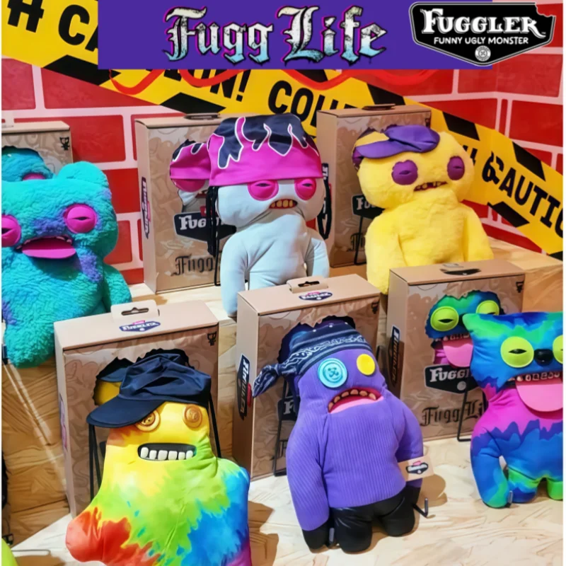 

Hot Official Fuggler Fugg Life Series Teeth Monster Funny Ugly Monster Soft Plush Doll Stuffed Toy Animal Decor Collectible Gift