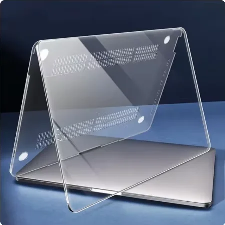 Glossy Case for 2024 MacBook Air M3 15 A3114 Clear Transparent Cover 2023 MacBookAir M2 15.3 inch A2941 Protective Casing Shell