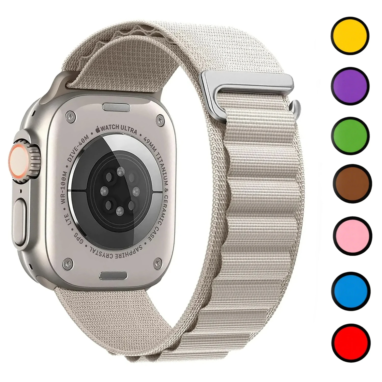 Alpine Loop Armband für Apple Watch Ultra 49mm 11 10 46mm 42mm 45mm 41mm Nylon-Armband IWatch Series 9 8 76 5 SE3 44 40mm Gurt