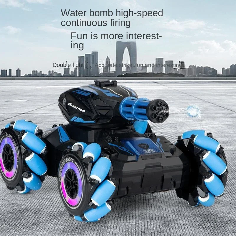 Auto RC Tank Remote Control Gesture Toy 4WD Water Bomb Cannon Stunt Car Shooting 2.4G Drift Kids for Electric Children Boys Gift