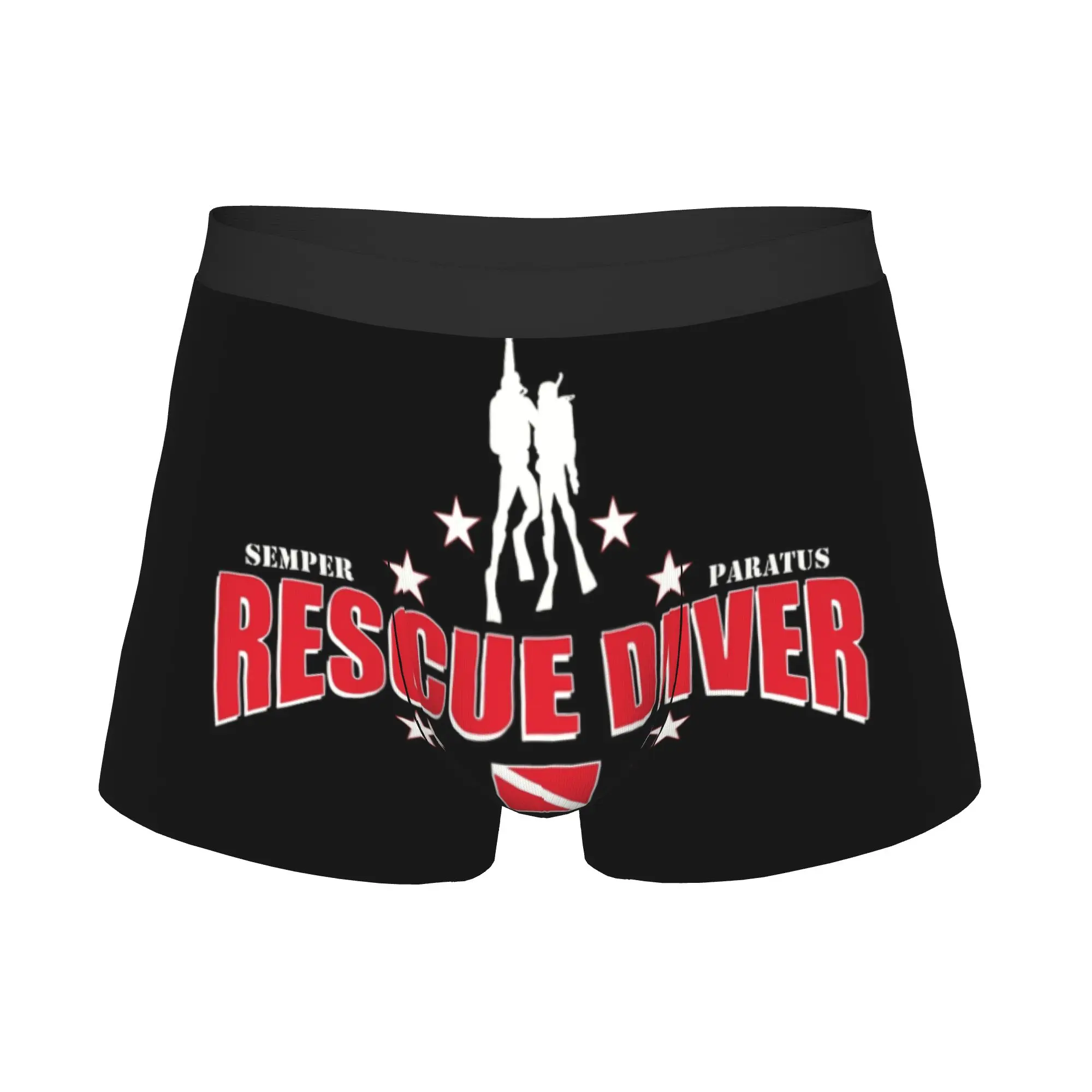 Rescue Diver Scuba Diving Boxers Shorts Men Dive Briefs Underwear Funny Underpants