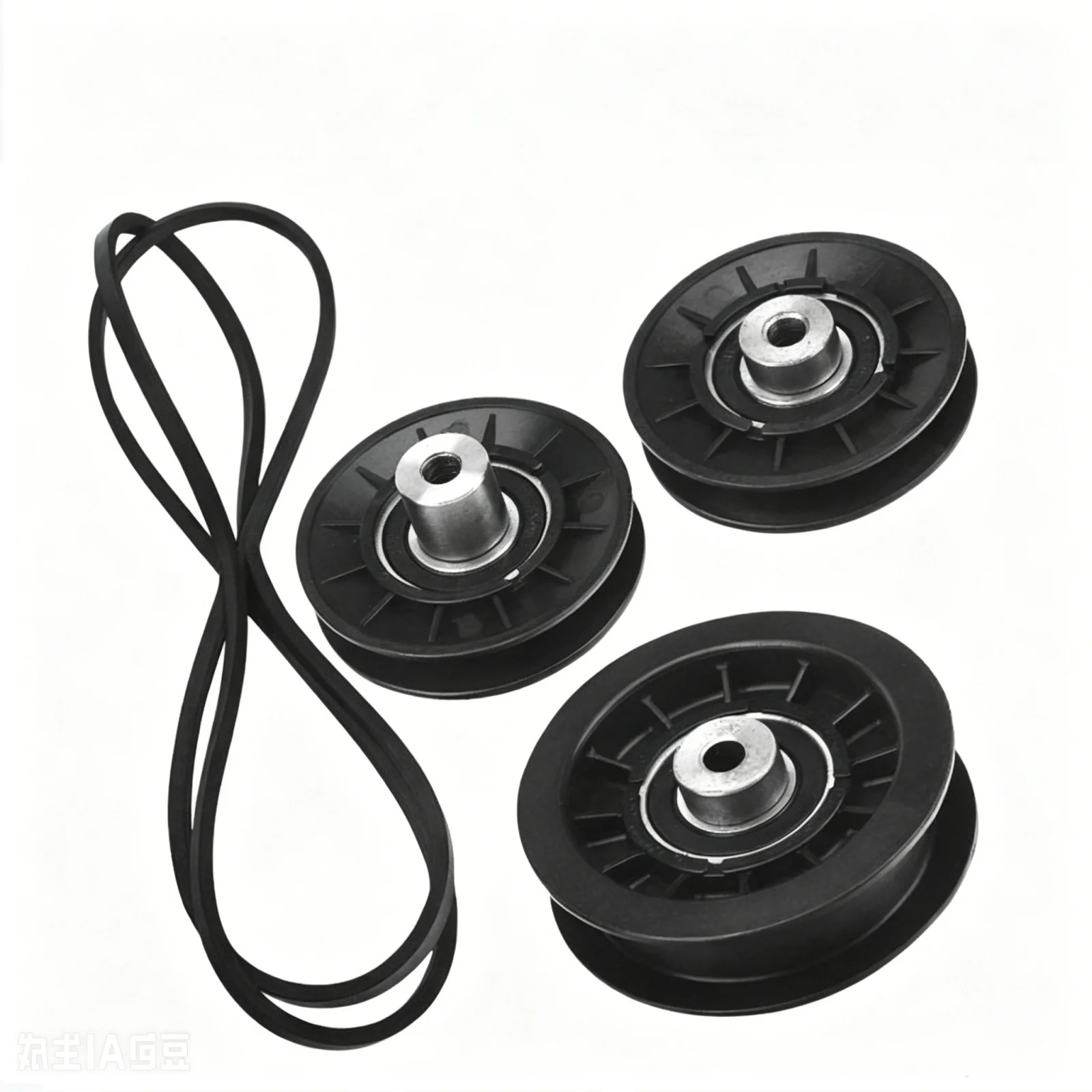 86 inch x 1/2 inch Drive Belt and Idler Pulley Set for Murray For Lawn Tractors AM121967 M126009 OEM Equivalent