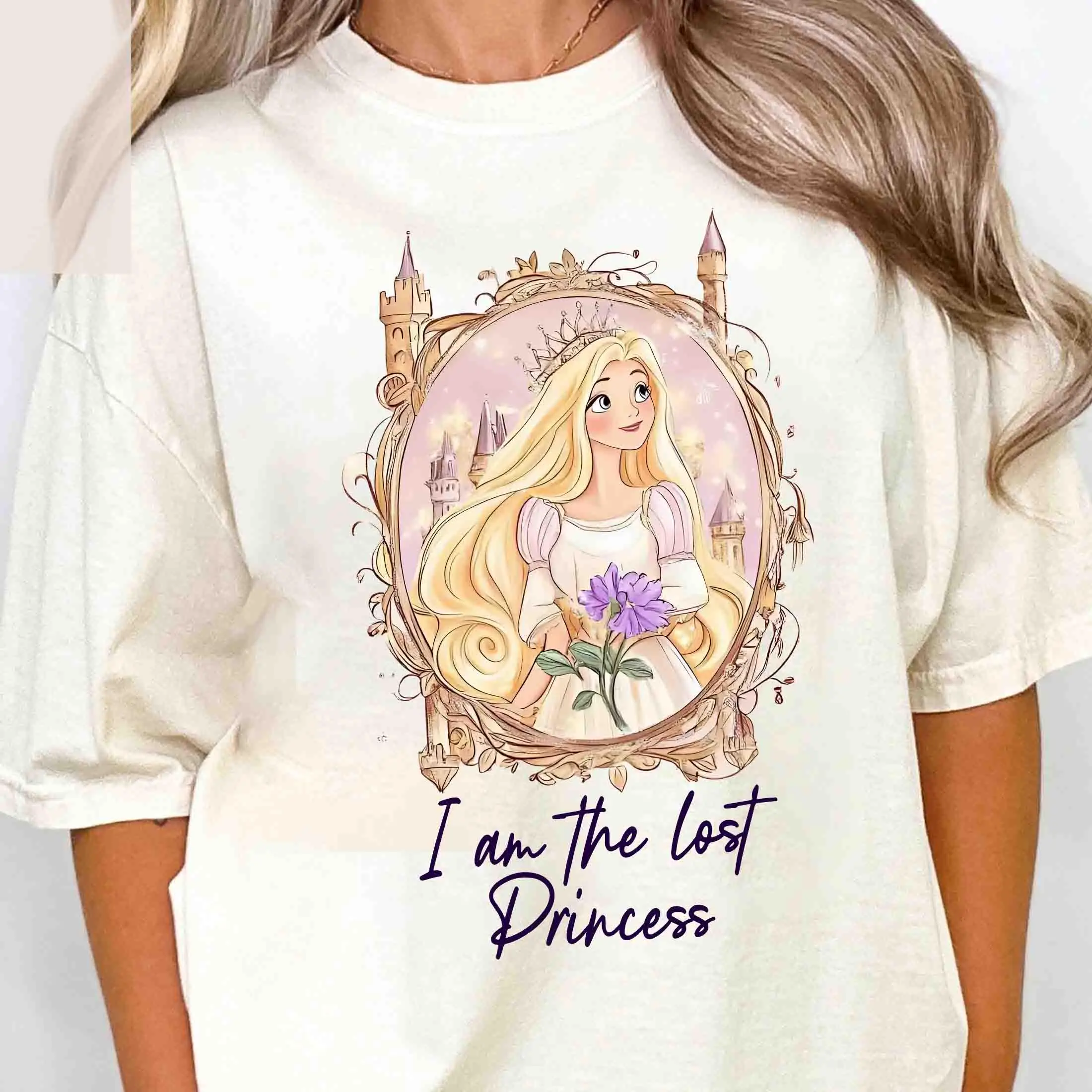 

Retro Disney Tangled Comfort Collar ® T-shirt, Disney Rapunzel T-shirt, Lost Princess T-shirt, Disney Journey T-shirt