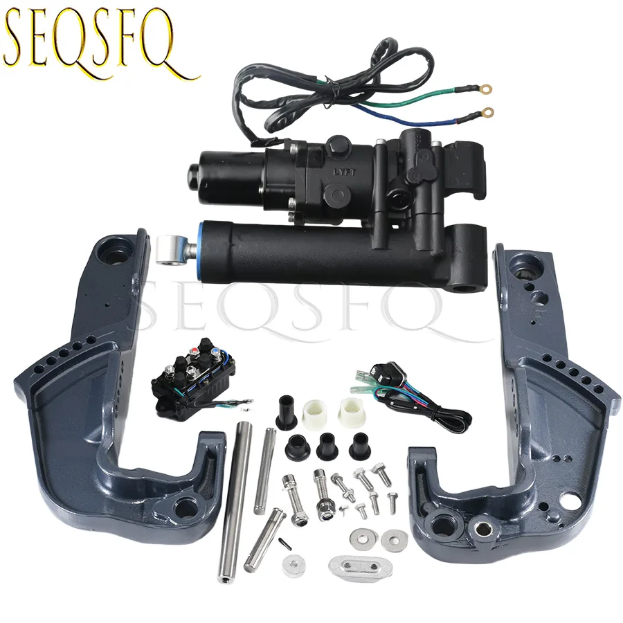 

65W-43800 Power Tilt Trim Unit and Bracket,Clamp Set for Yamaha 2 stroke 40HP 4stroke F20 F25 65W-43111 65w-43112