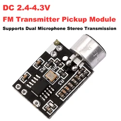 FM Transmitter Pickup Module Wireless Transceiver FM Mini Wireless Microphone MIC Core Board DC2.4-4.3V Module MIC Core Board