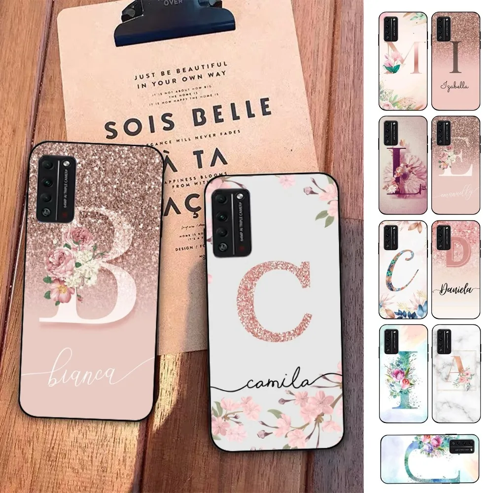 Personalized Name Marbled Phone Case For Huawei Honor 10 Lite 9 20 7A Pro 9X Pro 30 Pro 50 Pro 60 Pro 70 Pro Plus