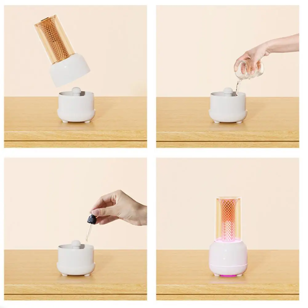 Aromatherapy Diffuser Night Light With Timer Aroma Diffuser Air Humidifier Auto-Off Quiet Humidifiers For Home Office Bedroom