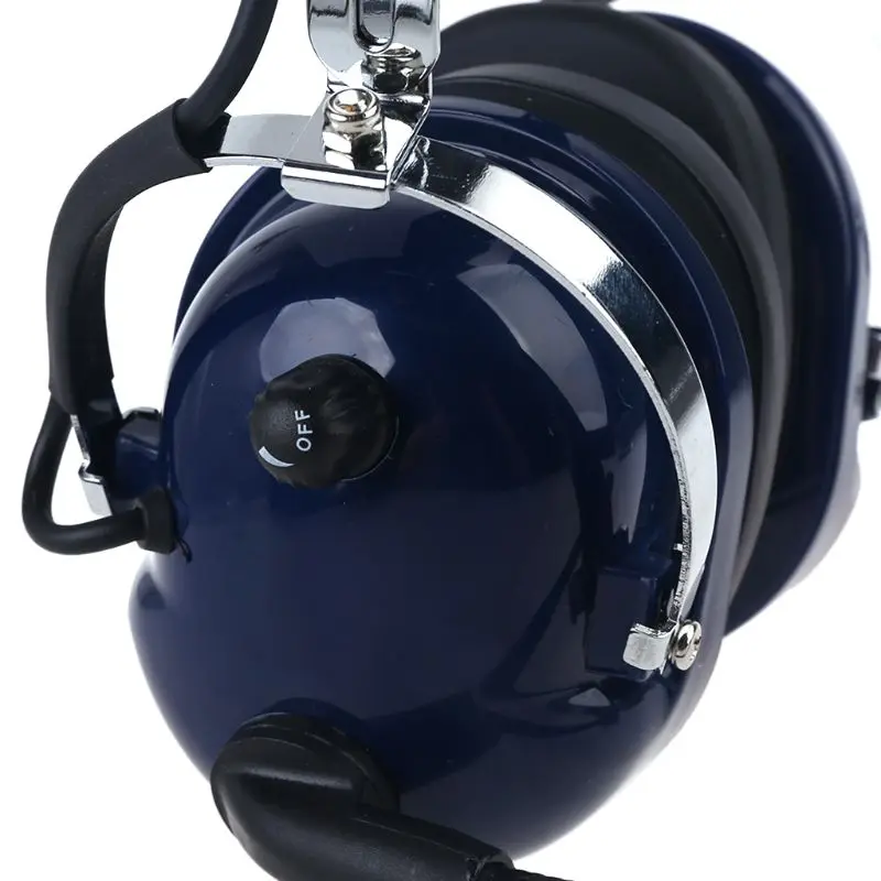 Air RA200 항공 파일럿 헤드셋 듀얼 플러그 포함) 스테레오 모노 스위치 MP3 음악 입력에는 헤드셋 가방 젤 이어 씰 포함