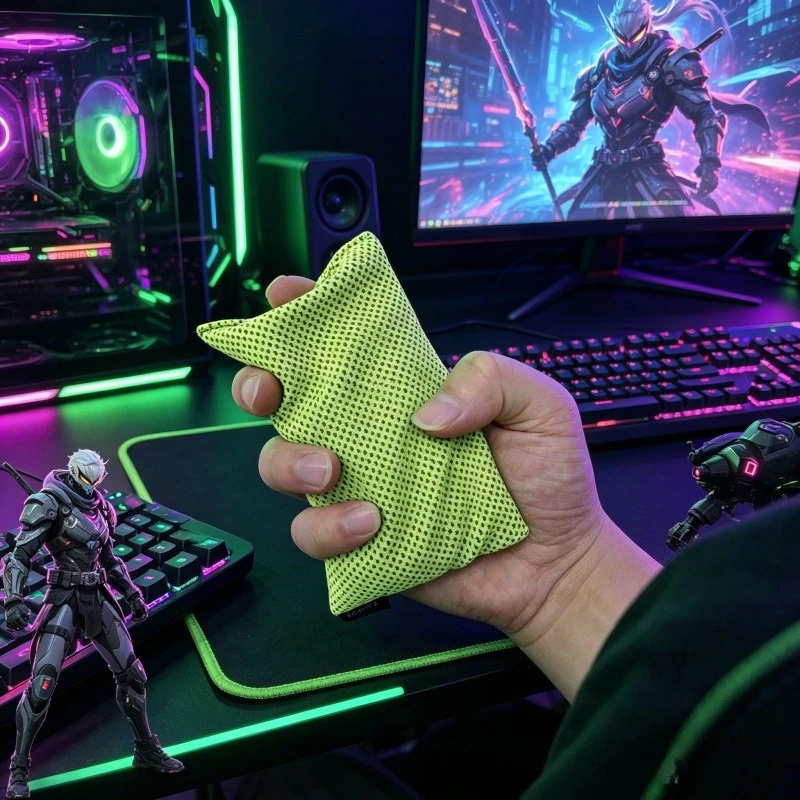 

New Mesh Esports Hand Sweat Bag Washable Reusable Hand Absorber Sweat Absorbing Gaming Hand Sweat Pouch