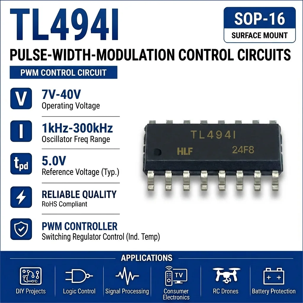 (25 pcs) TL494CN DIP-16 / TL494IDR SOP-16 TL494 SMPS PWM Controller